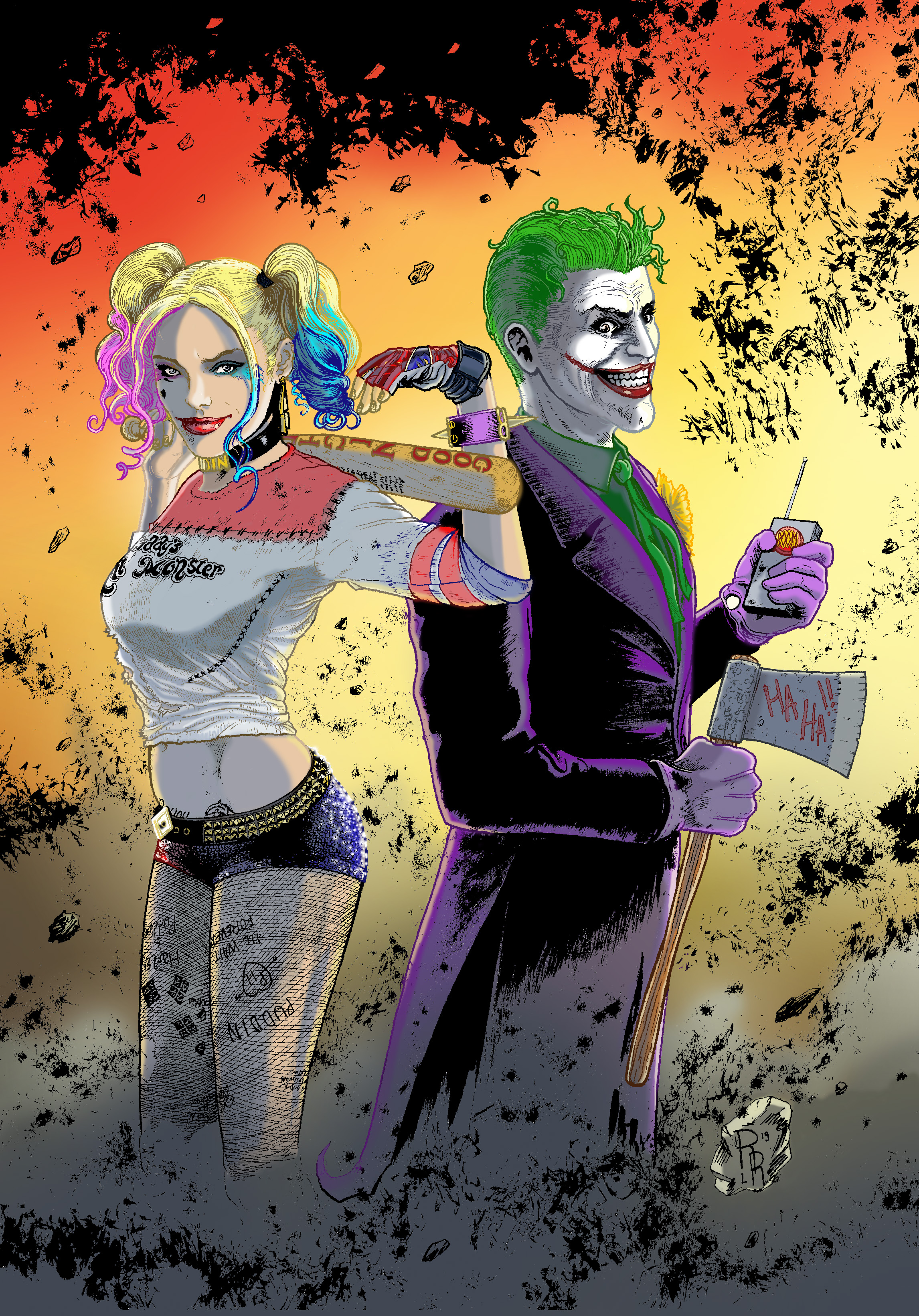 JOKER-HARLEY FANART